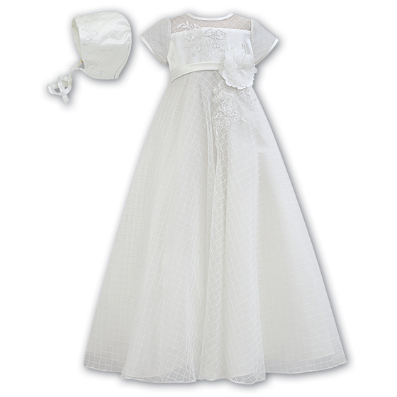 Sarah Louise Christening Gown & Bonnet – 1040